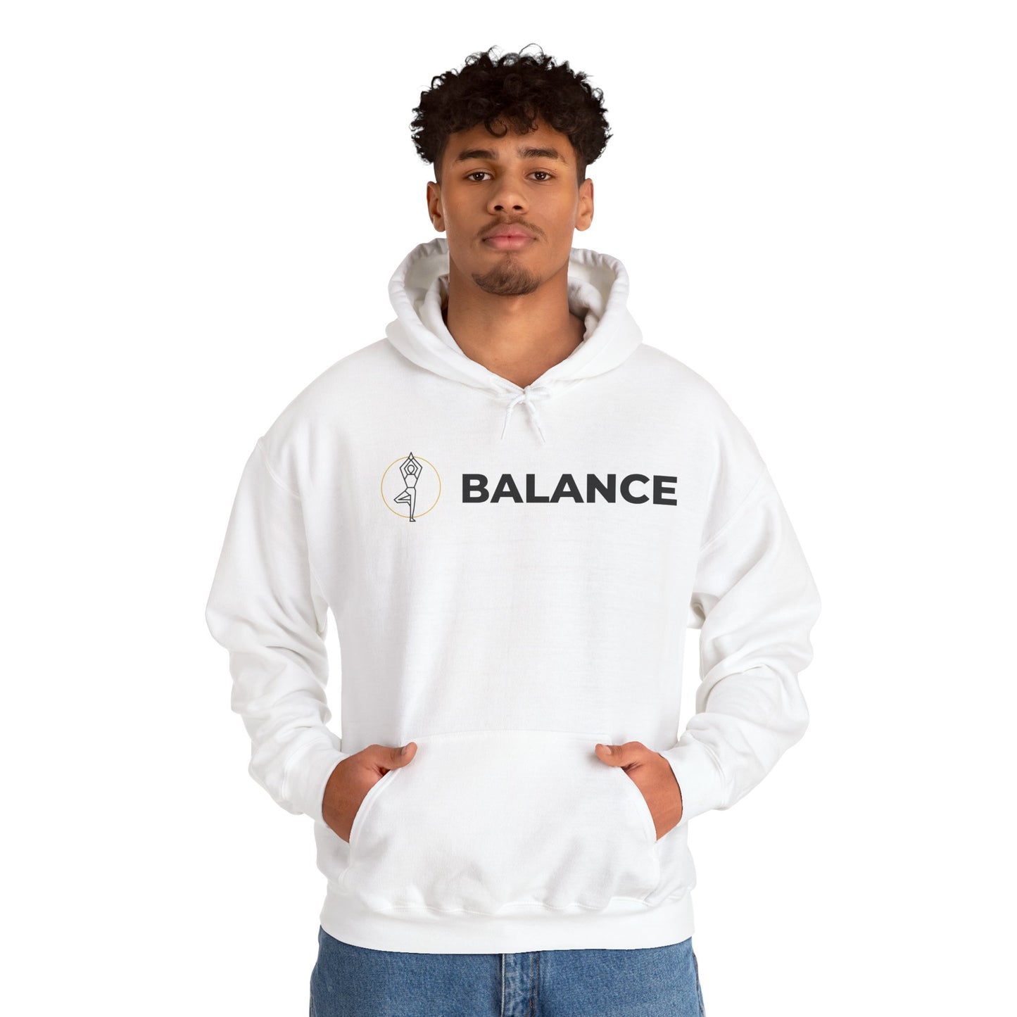 Vrksasana Balance Hoodie – Yoga-Inspired Mindfulness Streetwear