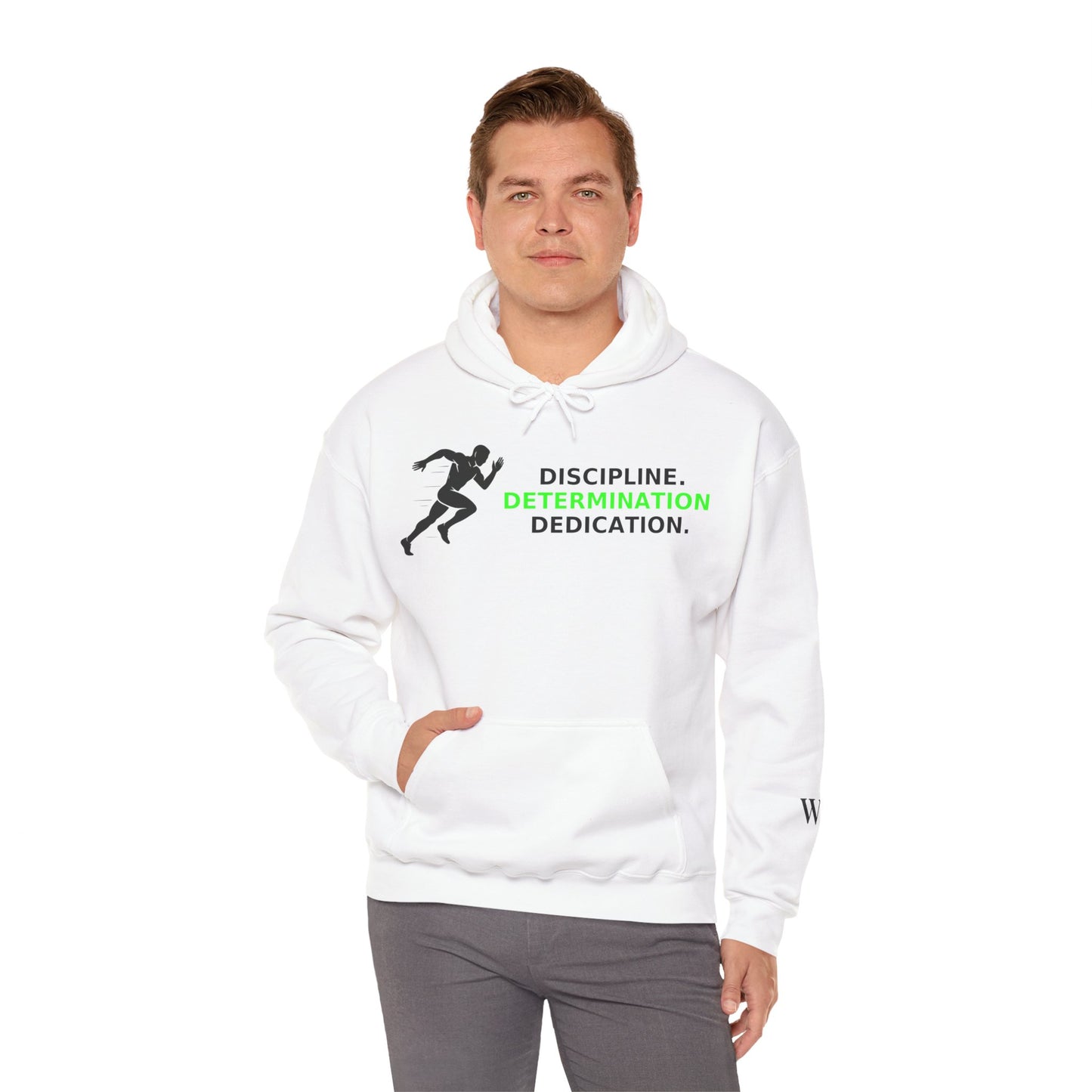 Discipline Determination Dedication Hoodie – Motivational Gym Streetwear