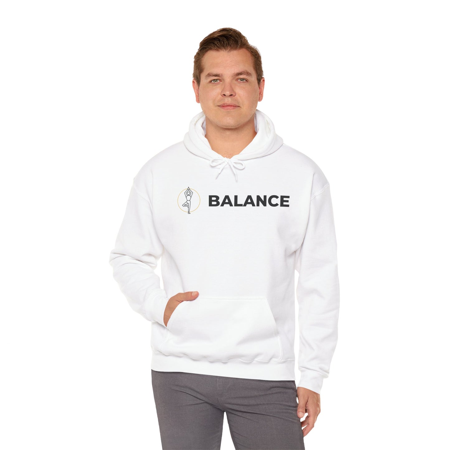 Vrksasana Balance Hoodie – Yoga-Inspired Mindfulness Streetwear