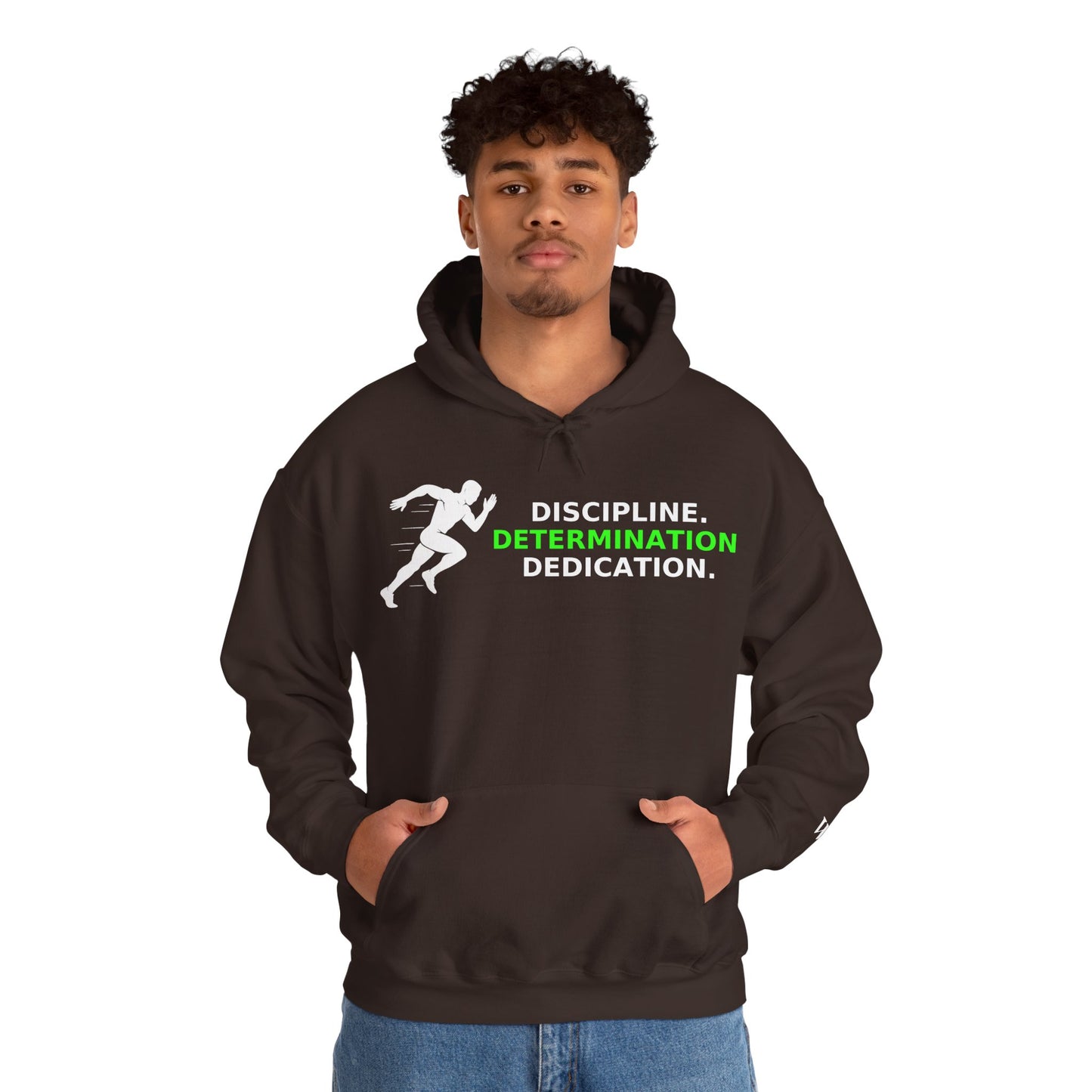 Discipline Determination Dedication Hoodie – Motivational Gym Streetwear