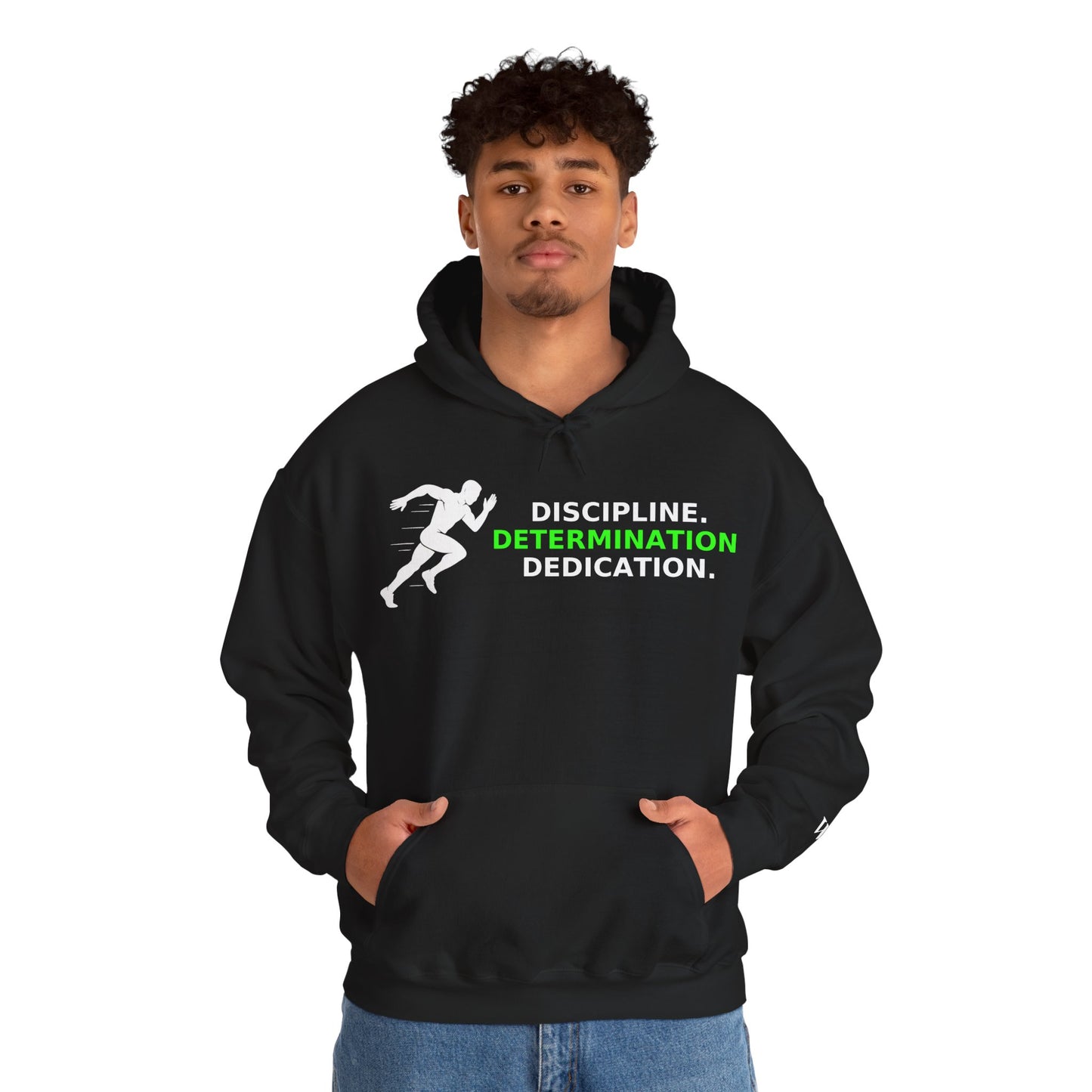 Discipline Determination Dedication Hoodie – Motivational Gym Streetwear