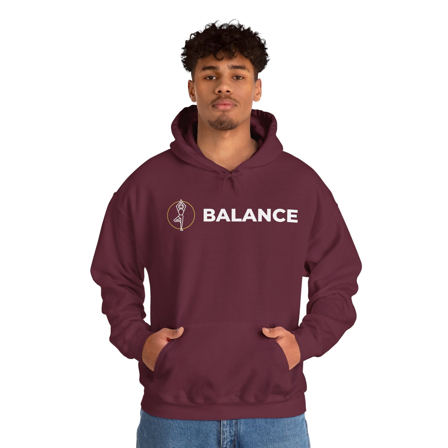 Vrksasana Balance Hoodie – Yoga-Inspired Mindfulness Streetwear