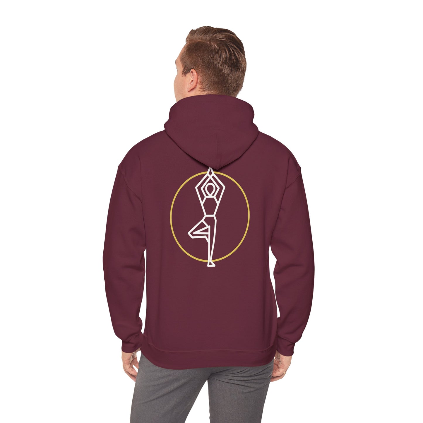 Vrksasana Balance Hoodie – Yoga-Inspired Mindfulness Streetwear