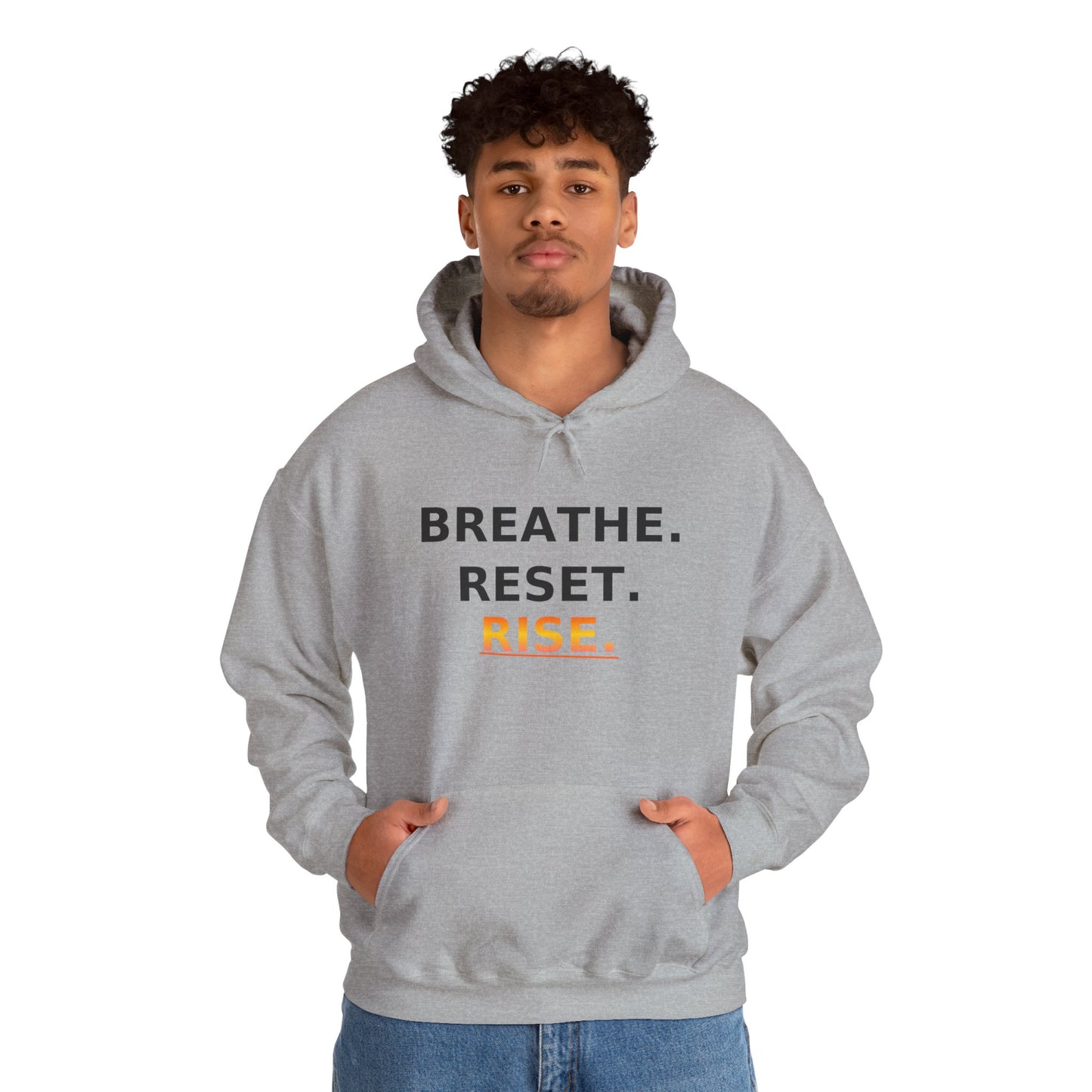 Breathe Reset Rise Hoodie – Mindfulness Streetwear for Balance & Growth