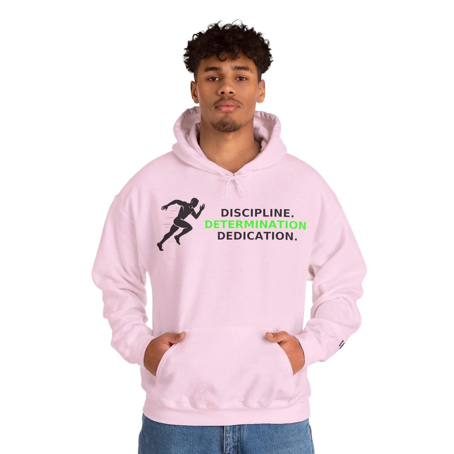 Discipline Determination Dedication Hoodie – Motivational Gym Streetwear