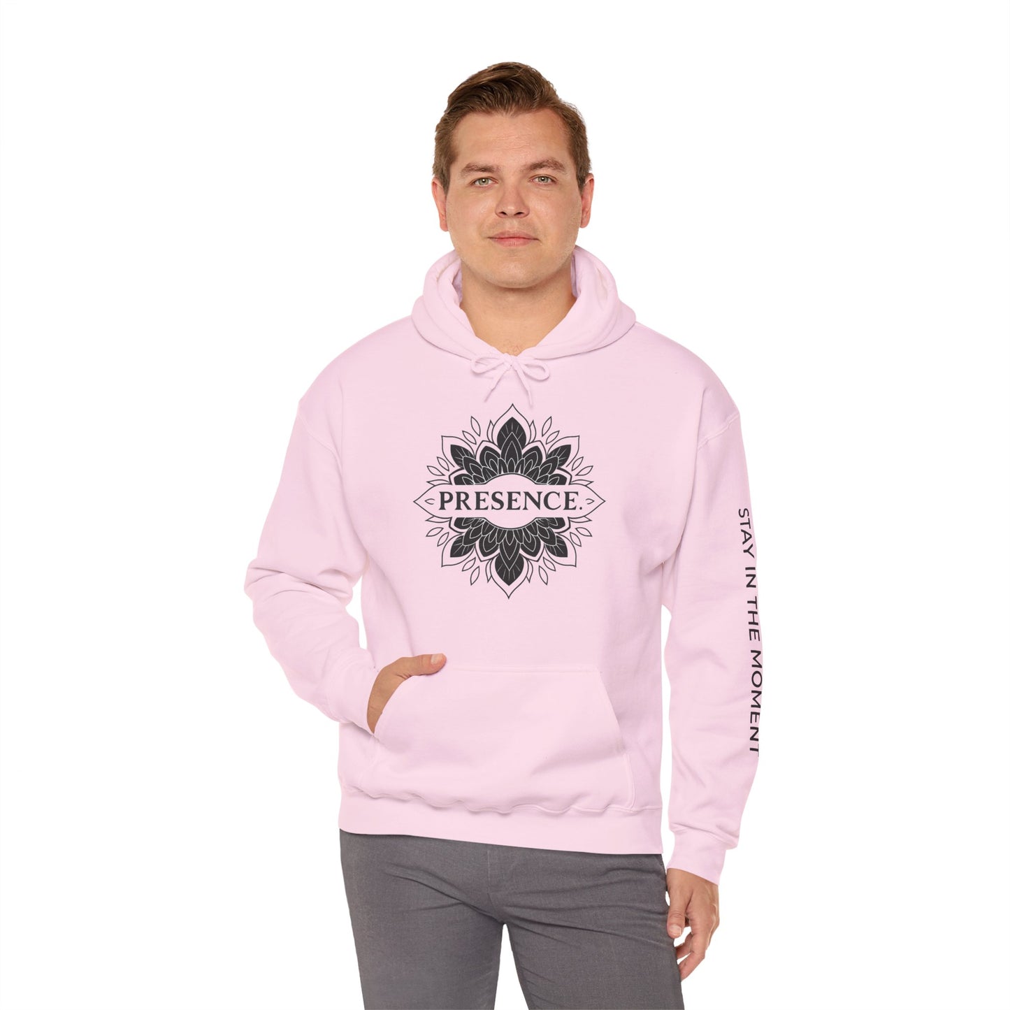 Presence Hoodie – Mindfulness Mandala Streetwear