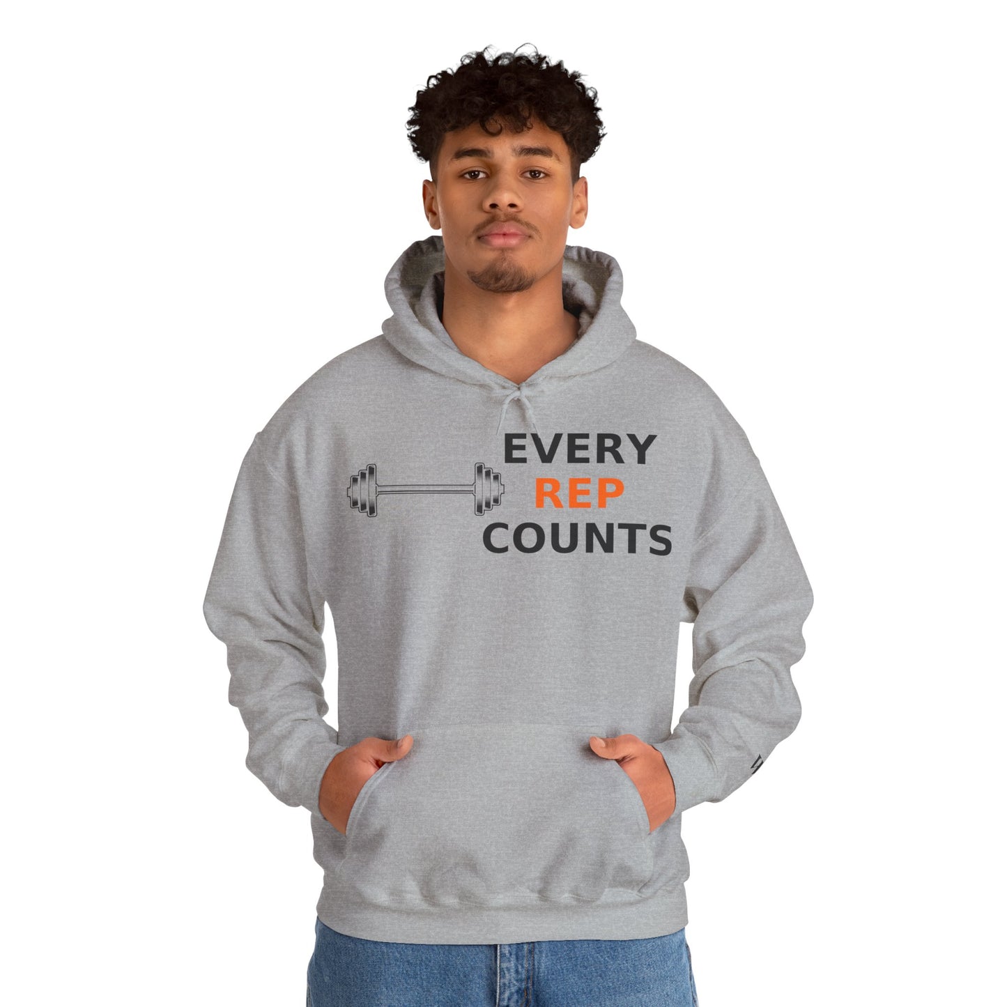 Every Rep Counts Hoodie – Motivational Gym Streetwear