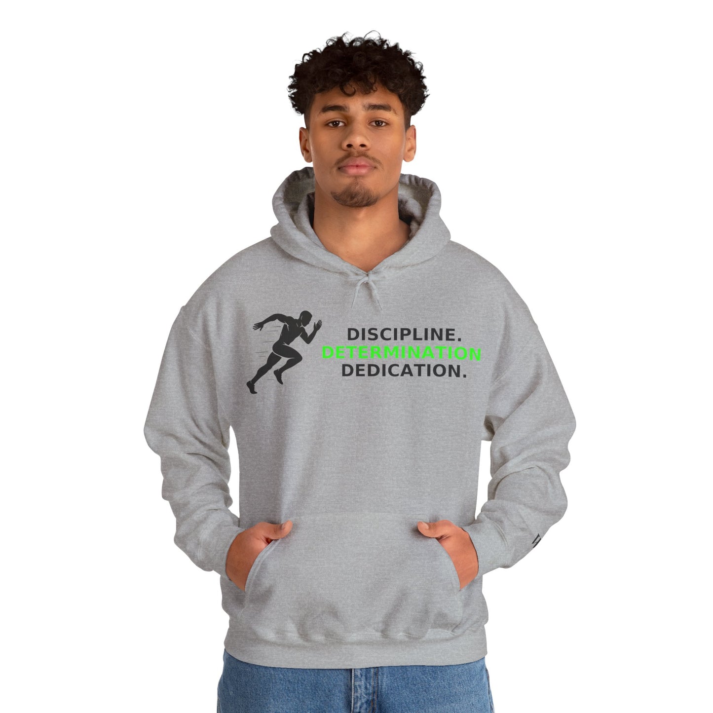 Discipline Determination Dedication Hoodie – Motivational Gym Streetwear