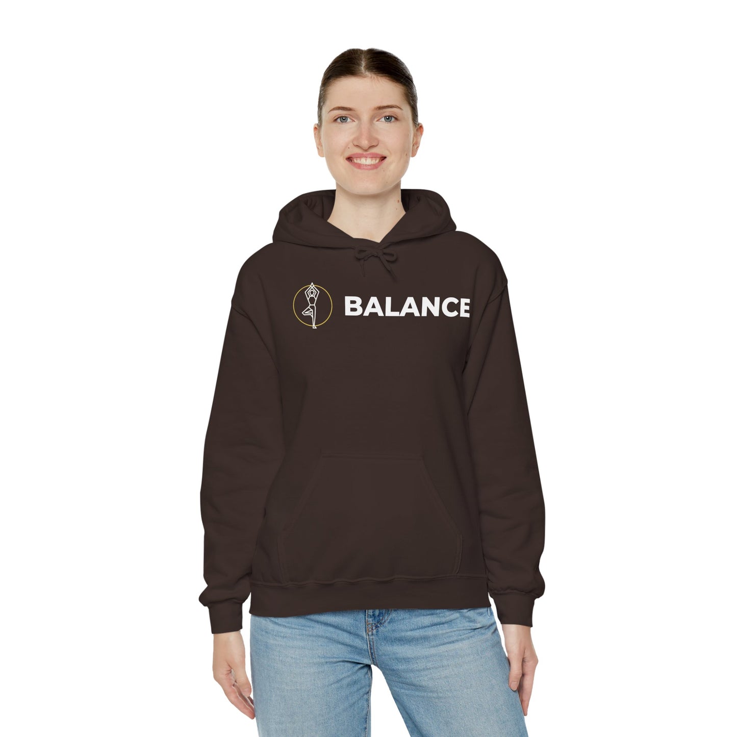 Vrksasana Balance Hoodie – Yoga-Inspired Mindfulness Streetwear