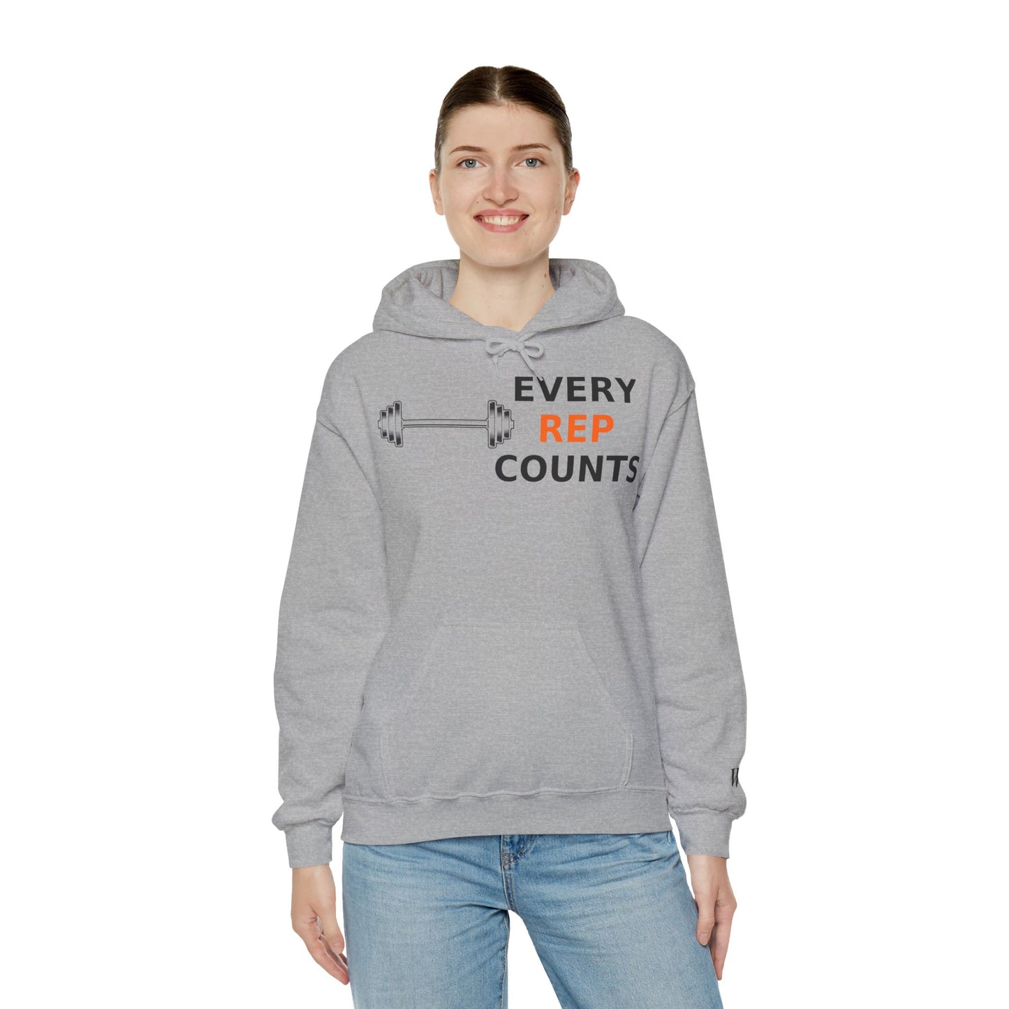 Every Rep Counts Hoodie – Motivational Gym Streetwear