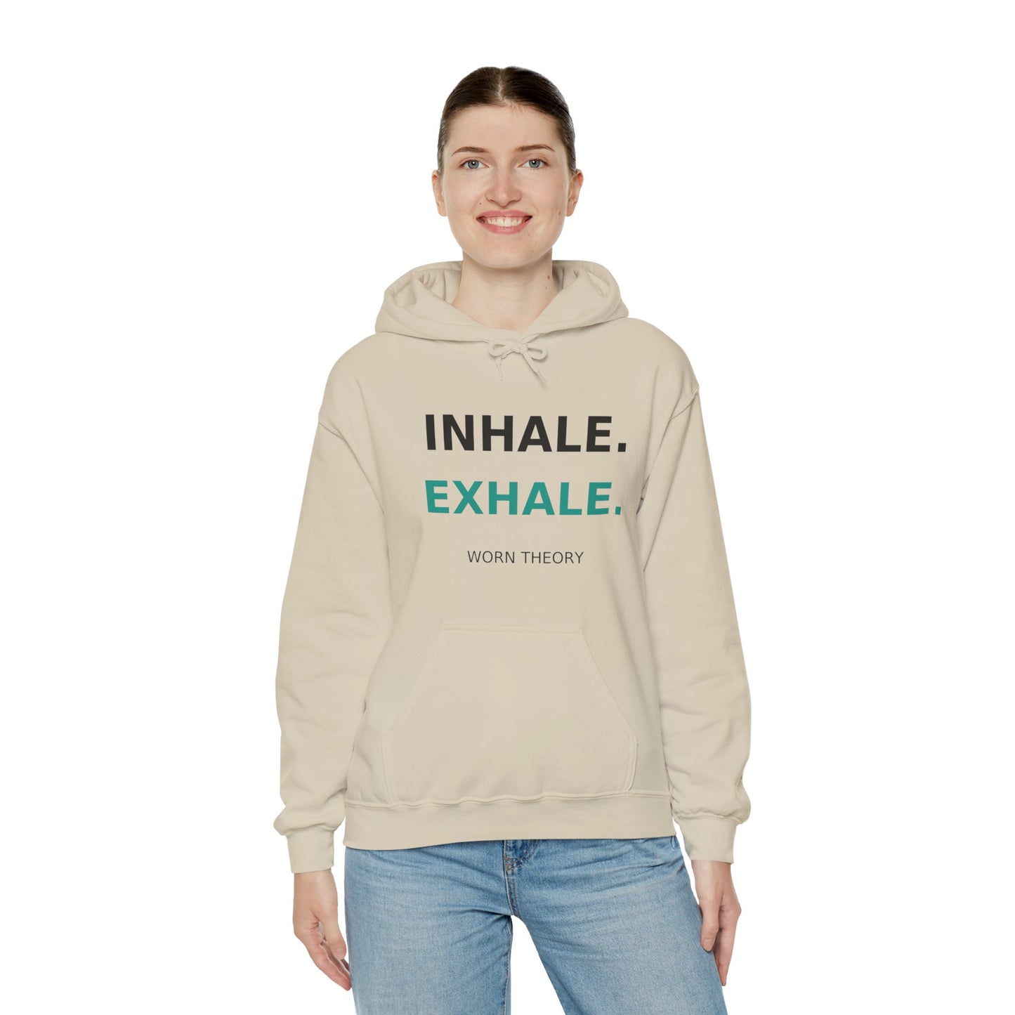 INHALE EXHALE Hoodie – Mindfulness Streetwear for Calm and Balance