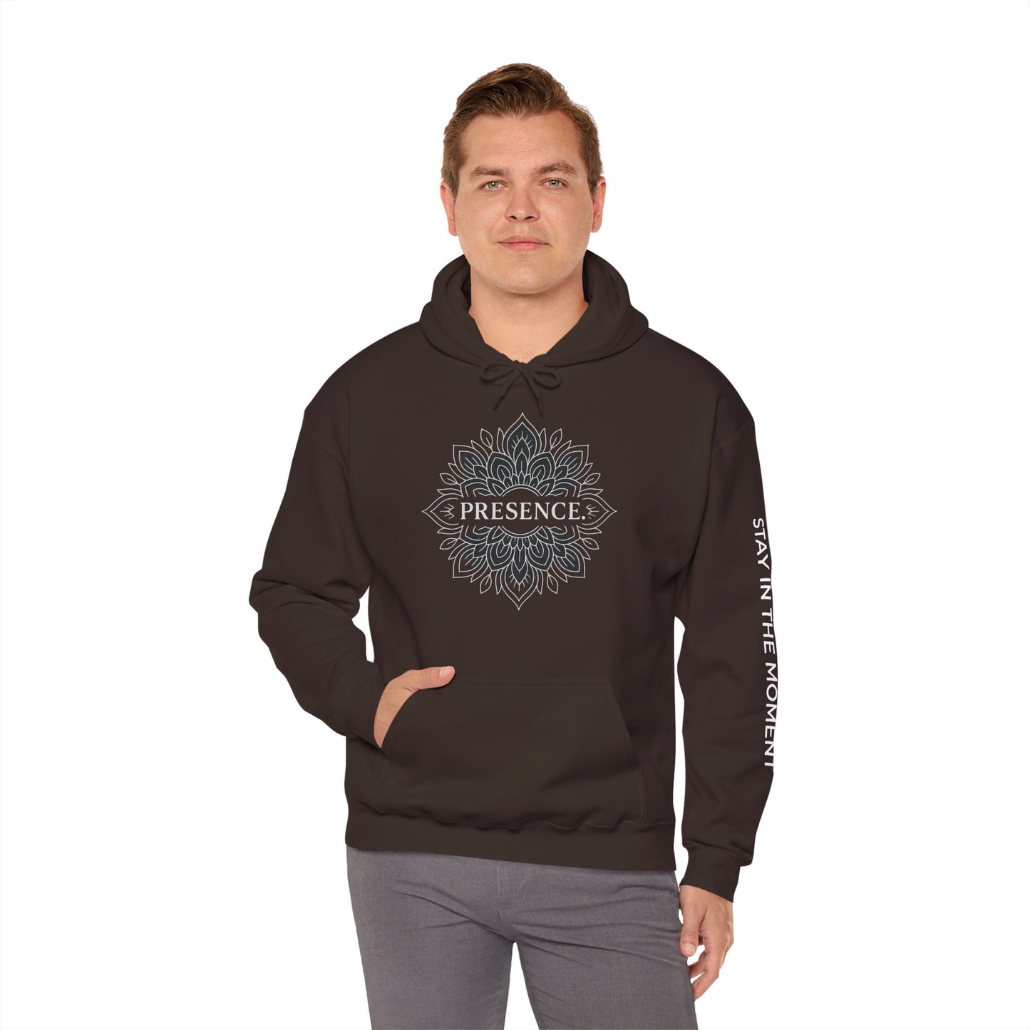 Presence Hoodie – Mindfulness Mandala Streetwear