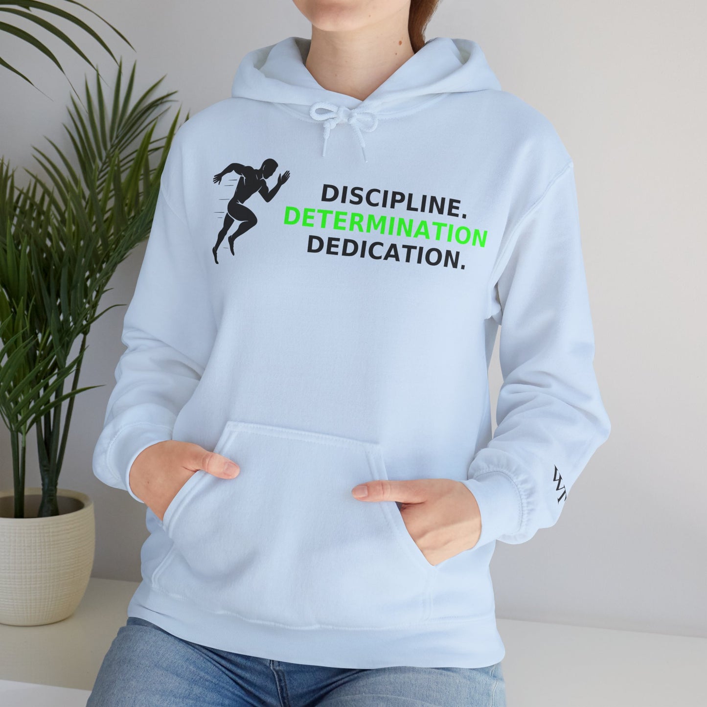 Discipline Determination Dedication Hoodie – Motivational Gym Streetwear