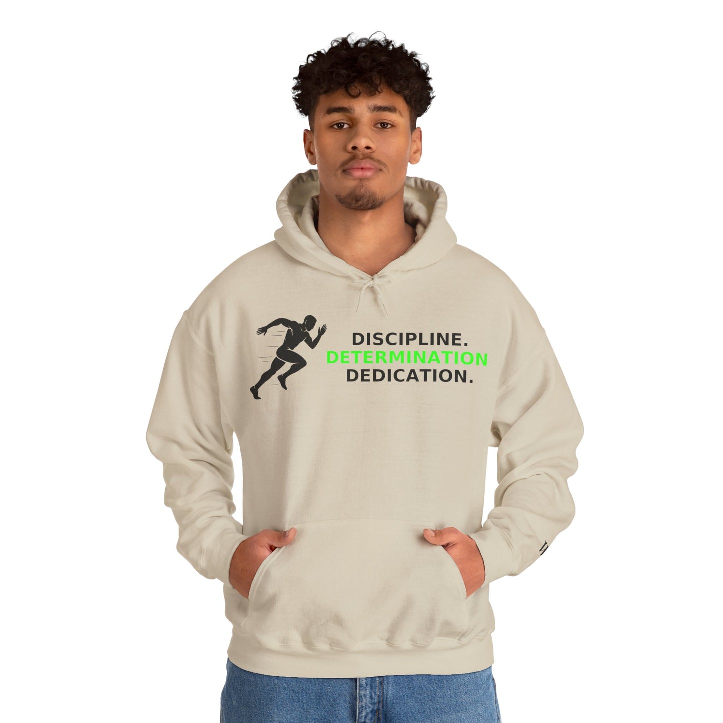 Discipline Determination Dedication Hoodie – Motivational Gym Streetwear
