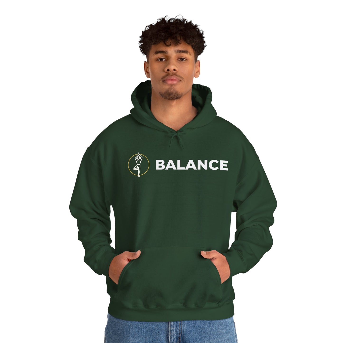 Vrksasana Balance Hoodie – Yoga-Inspired Mindfulness Streetwear