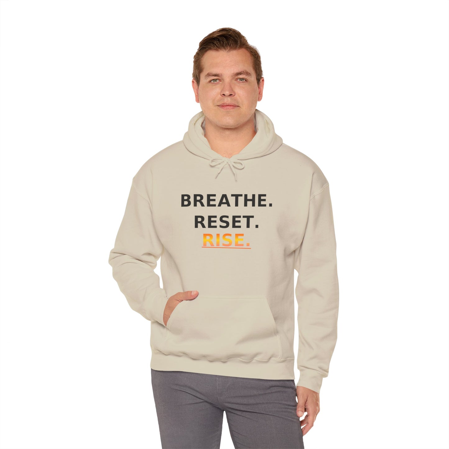 Breathe Reset Rise Hoodie – Mindfulness Streetwear for Balance & Growth