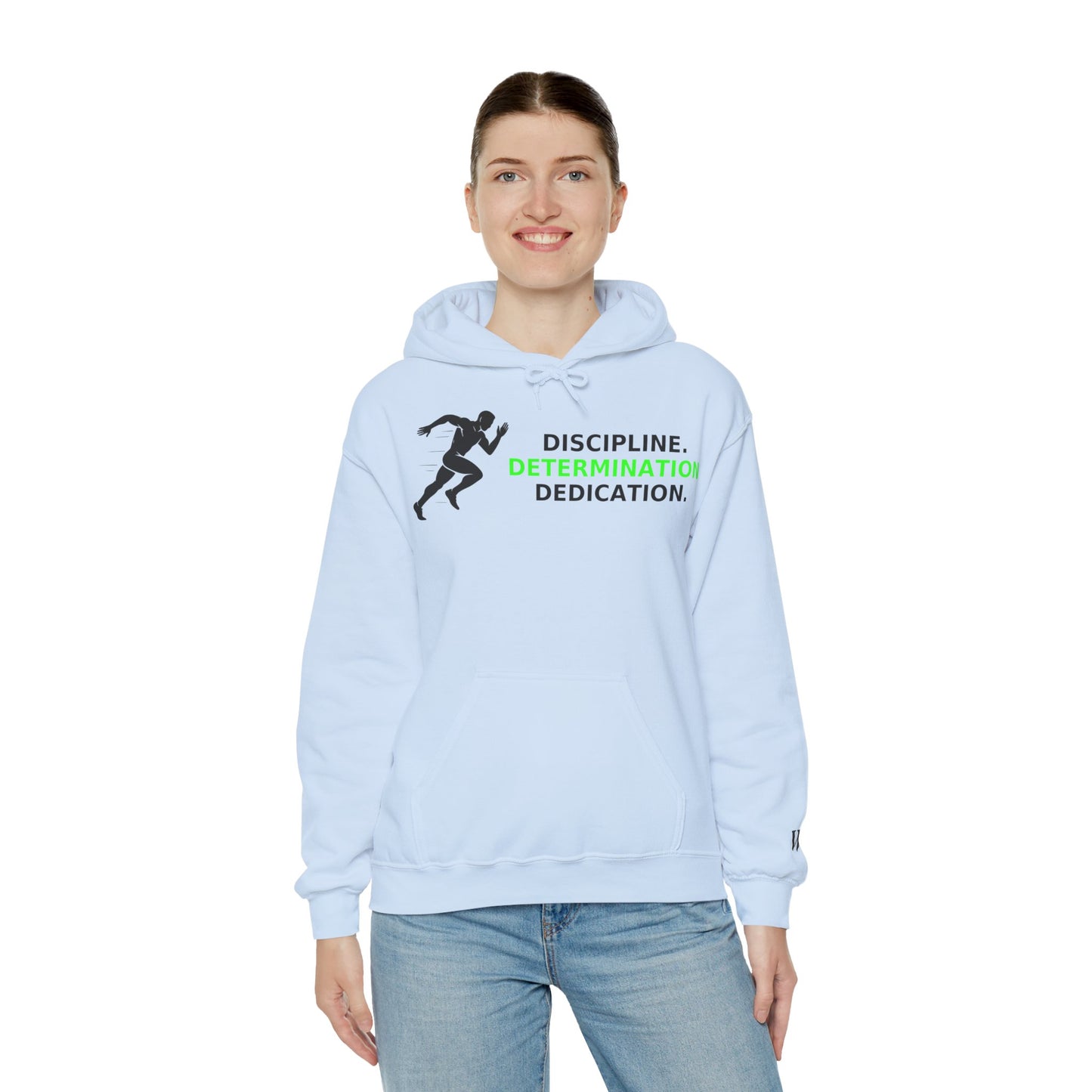 Discipline Determination Dedication Hoodie – Motivational Gym Streetwear
