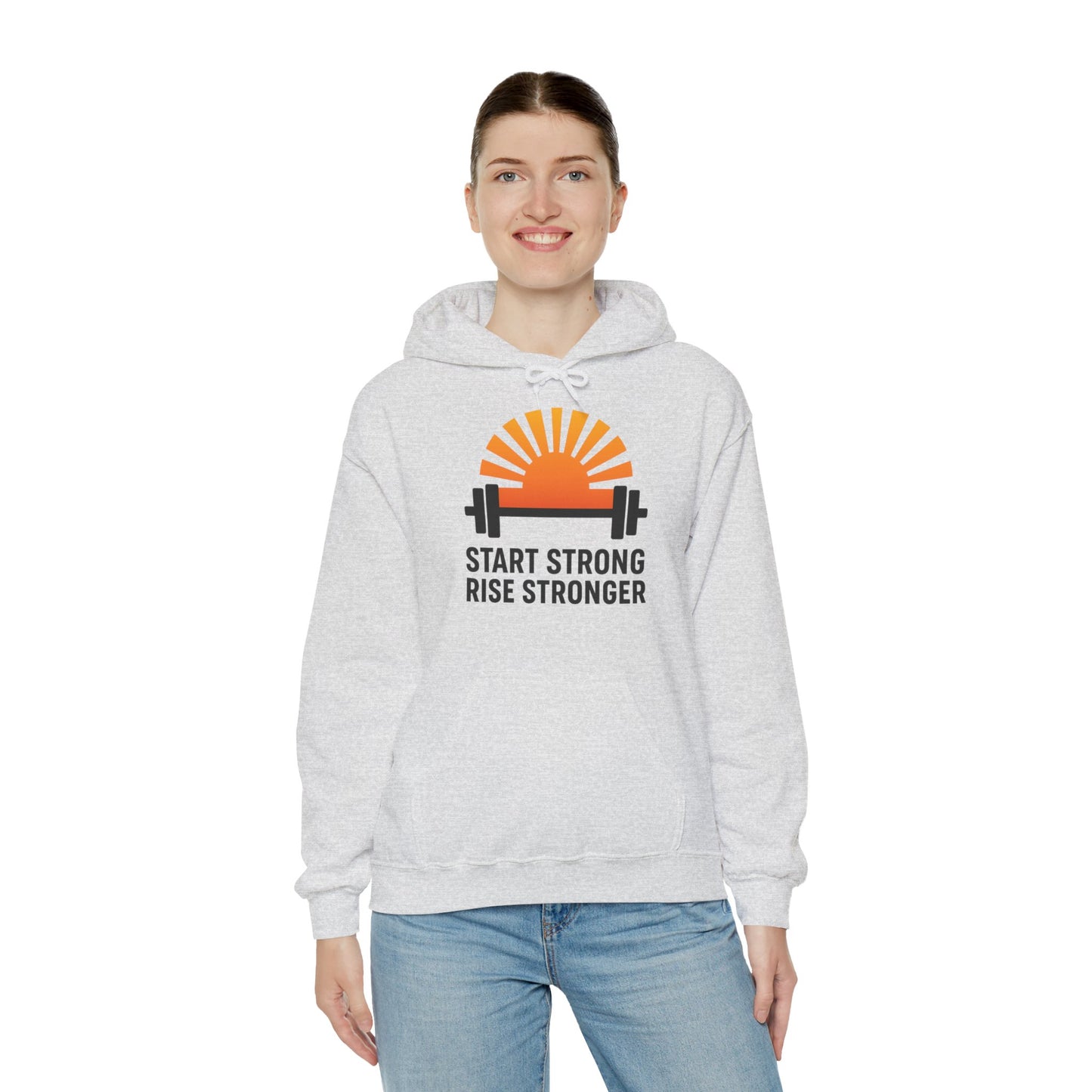 Stay Strong Rise Stronger Hoodie – Motivational Gym Streetwear