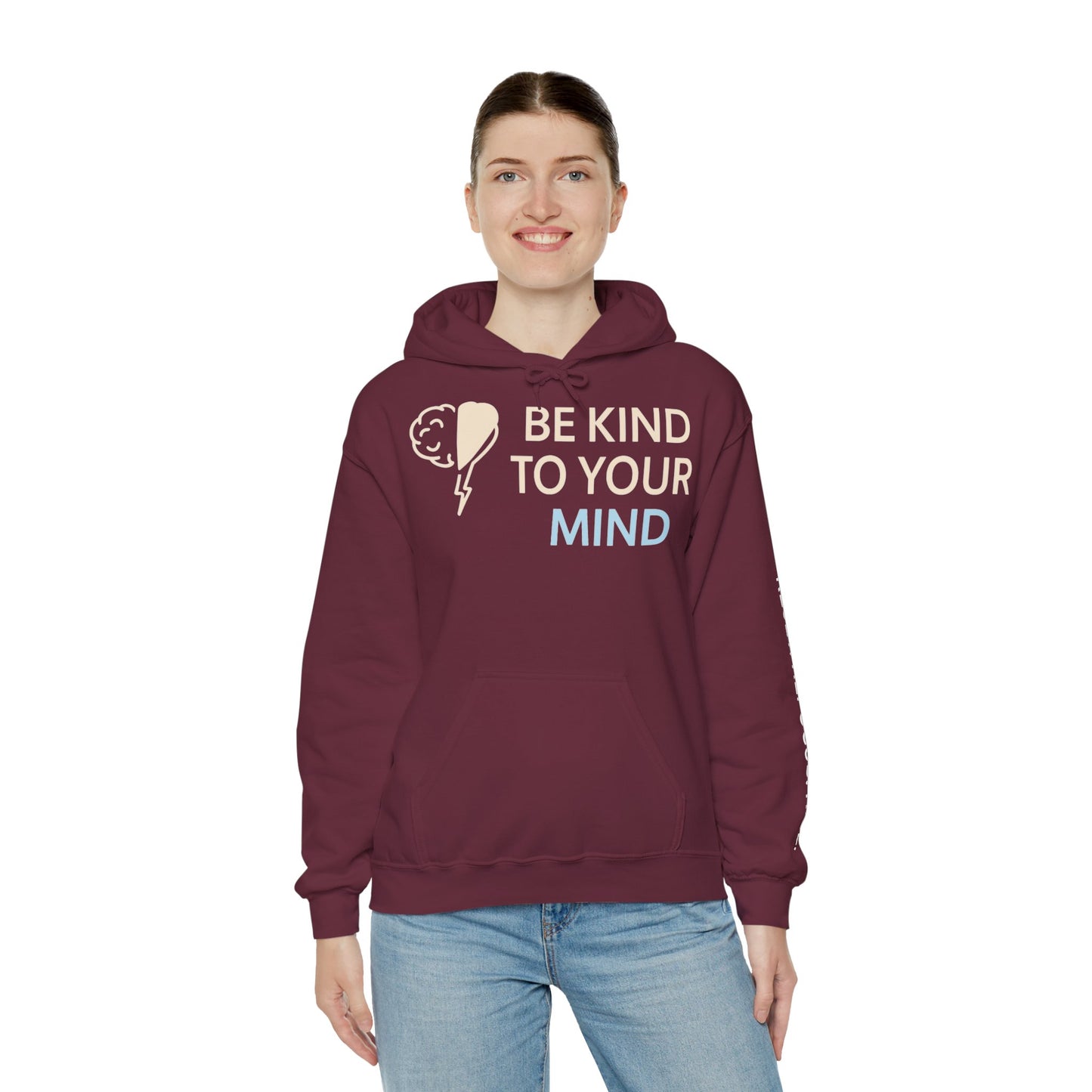 Be Kind to Your Mind – Cozy Mental Wellness Hoodie