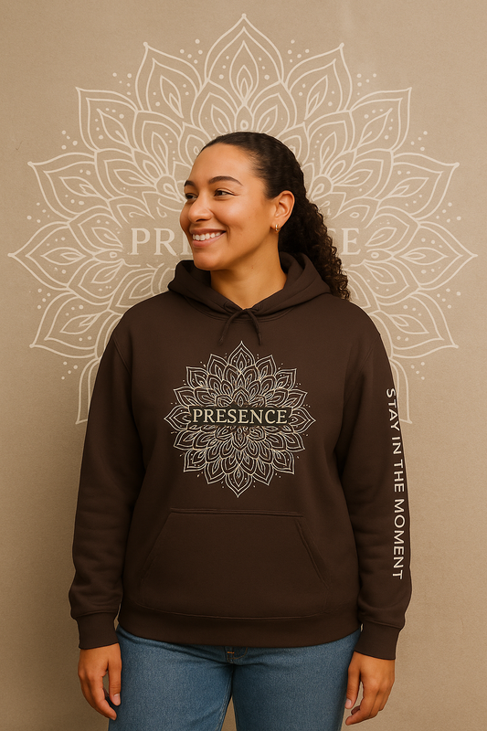 Presence Hoodie – Mindfulness Mandala Streetwear